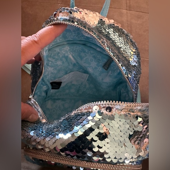 Disney Loungefly Frozen Sequin Let it Go Mini Backpack - Picture 6 of 6